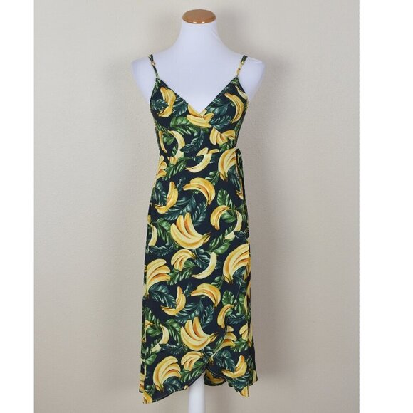 Show Me Your MuMu Dresses & Skirts - Show Me Your Mumu Meghan Wrap Banana Print Dress - S